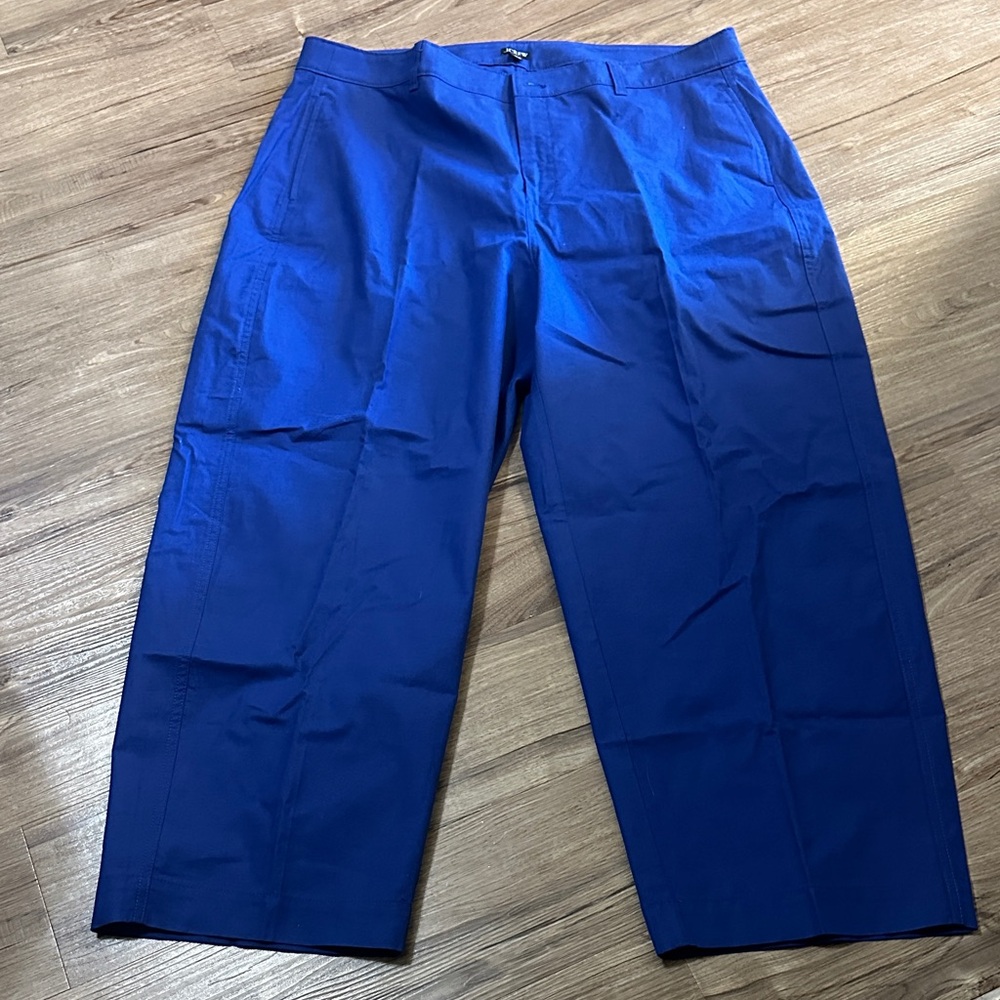 J. Crew Women's Wide Leg Pants in Royal Blue